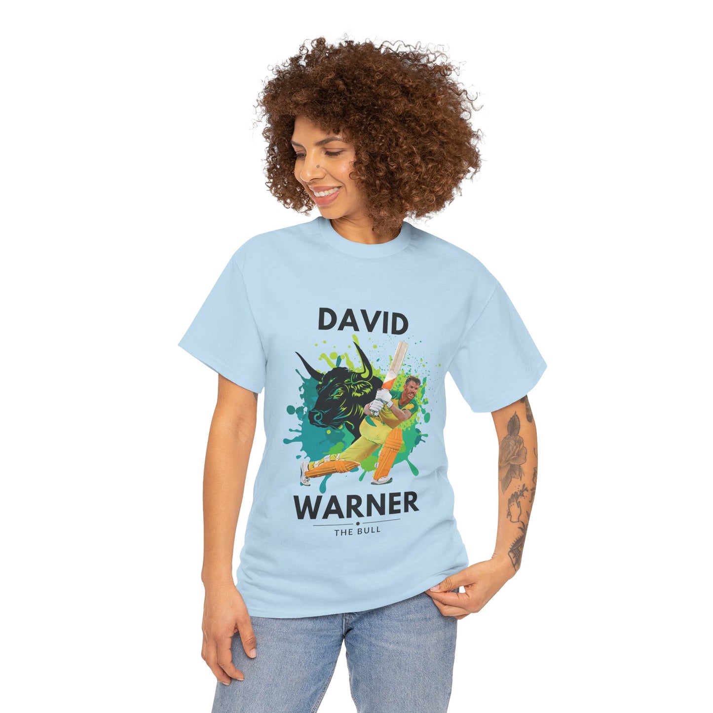 David Warner - The Bull - Unisex Heavy Cotton Tee