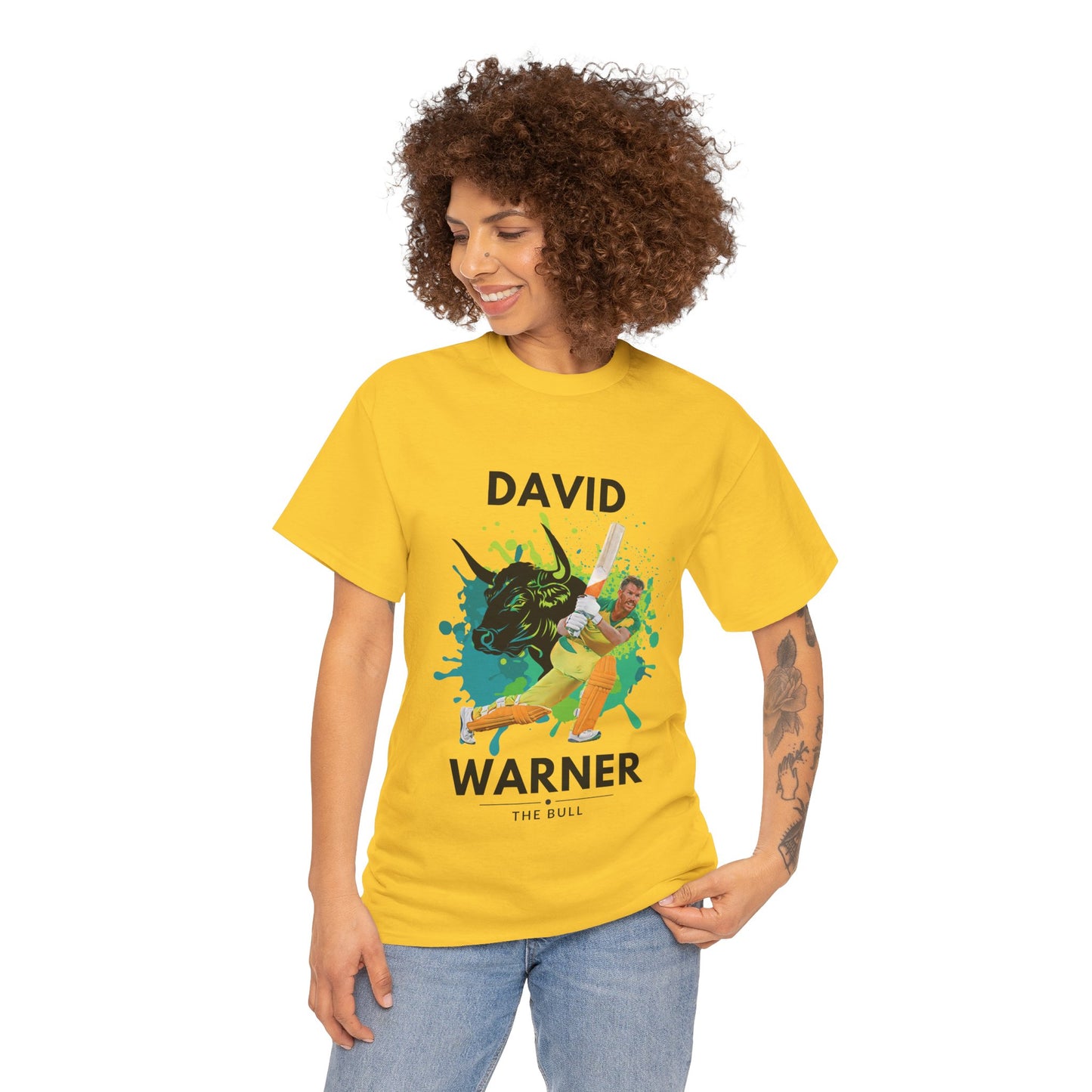 David Warner - The Bull - Unisex Heavy Cotton Tee