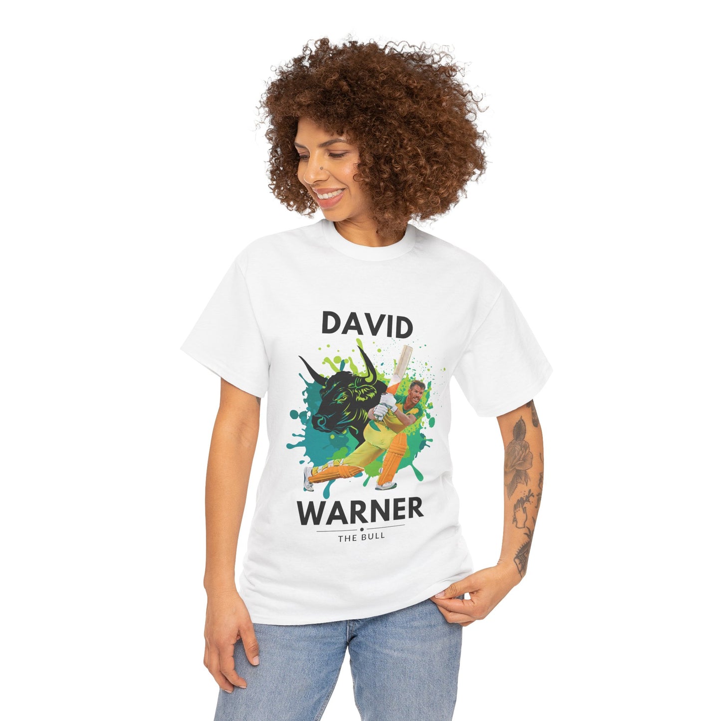 David Warner - The Bull - Unisex Heavy Cotton Tee