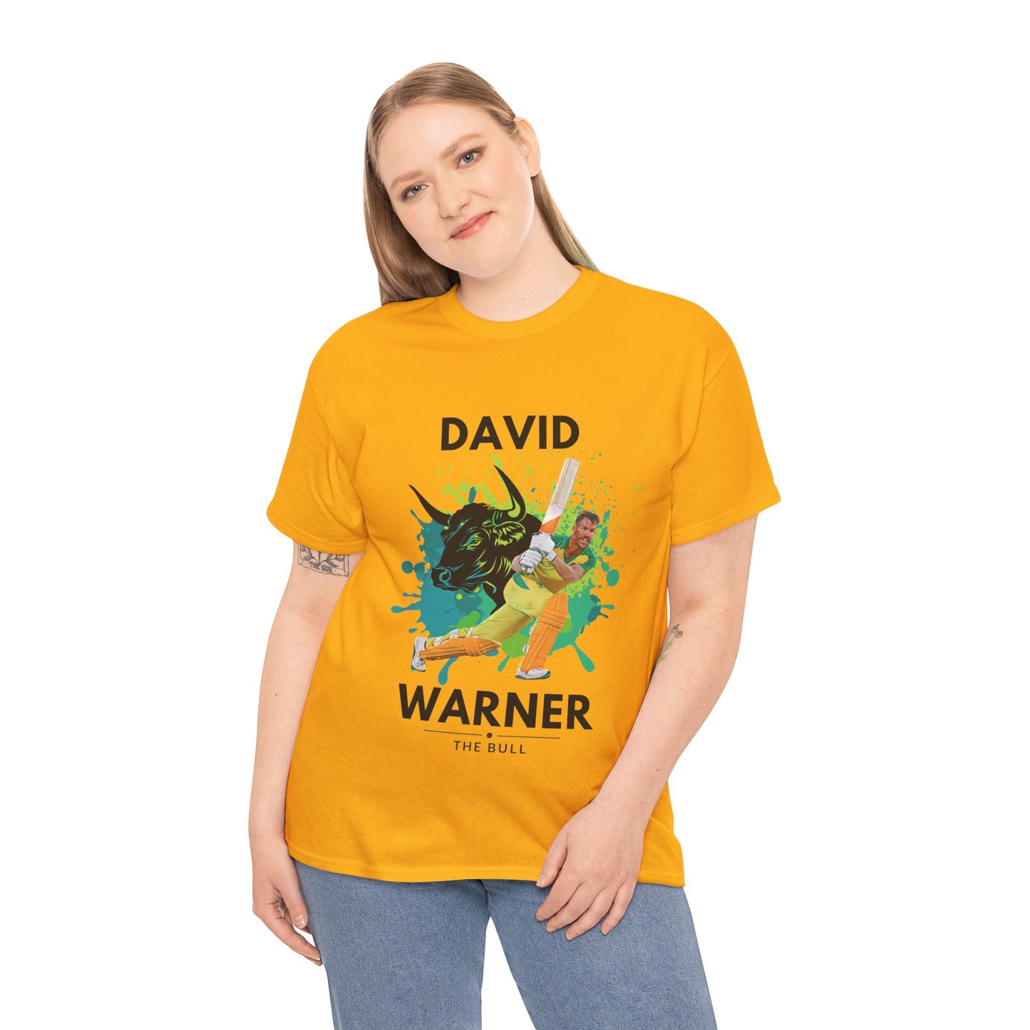 David Warner - The Bull - Unisex Heavy Cotton Tee