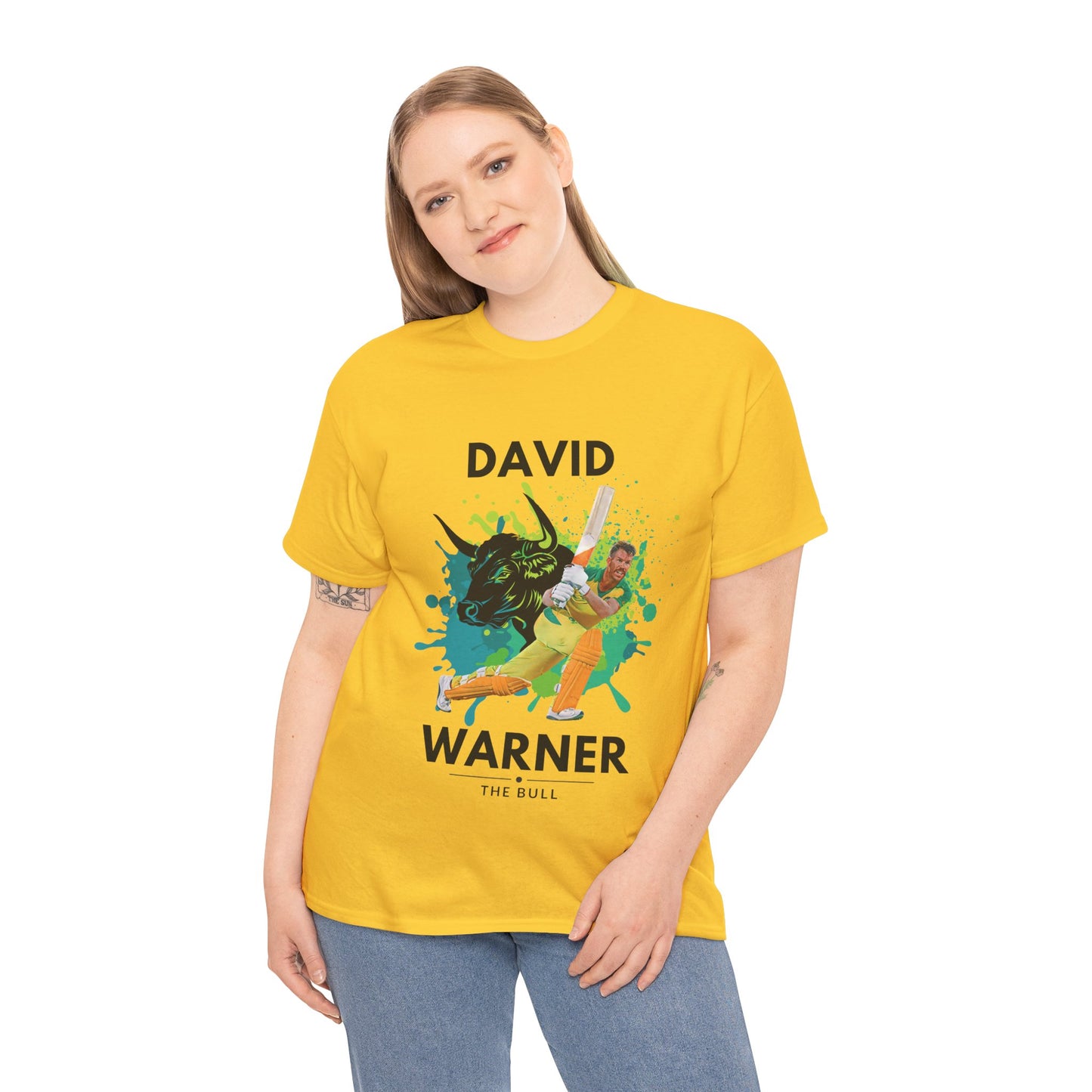 David Warner - The Bull - Unisex Heavy Cotton Tee