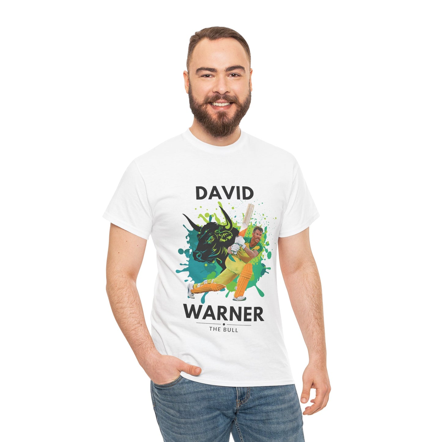 David Warner - The Bull - Unisex Heavy Cotton Tee