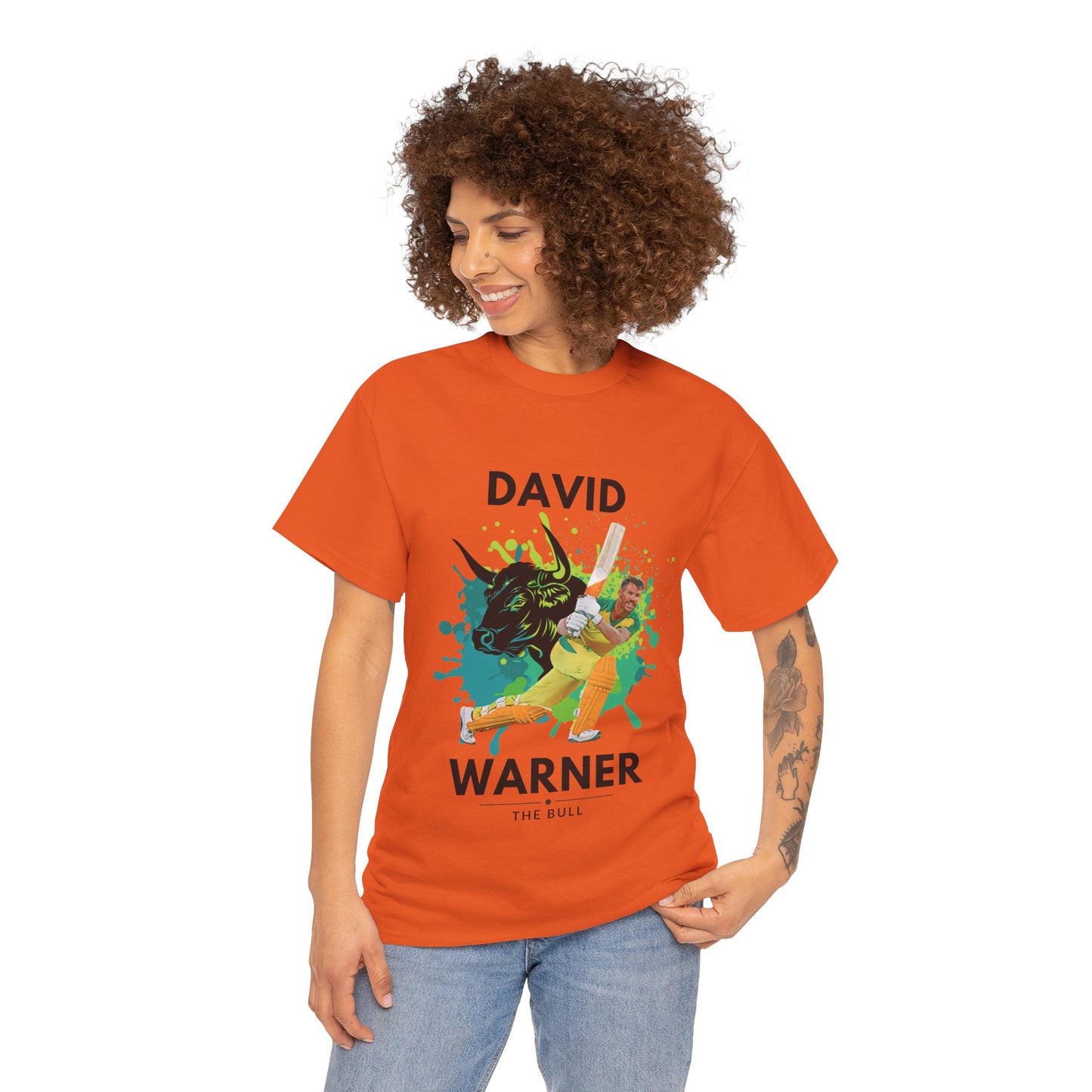 David Warner - The Bull - Unisex Heavy Cotton Tee