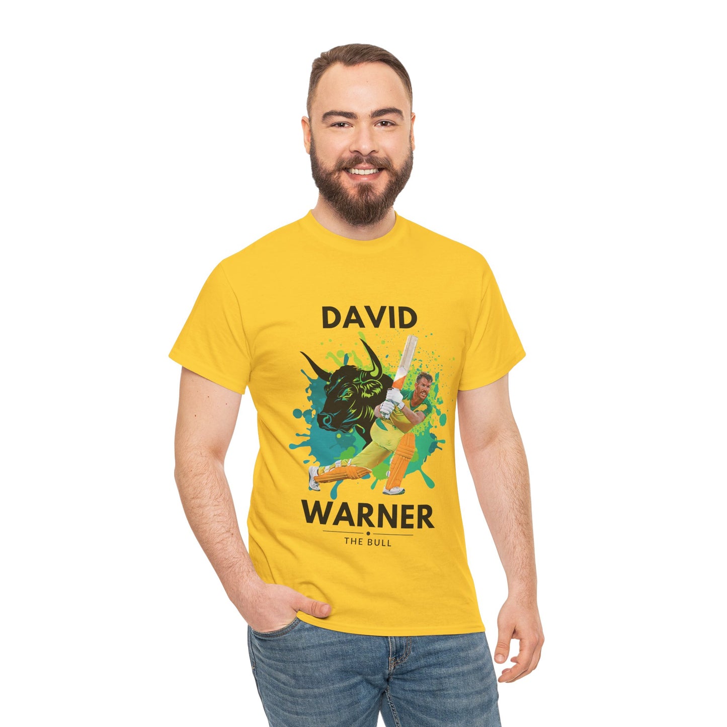 David Warner - The Bull - Unisex Heavy Cotton Tee