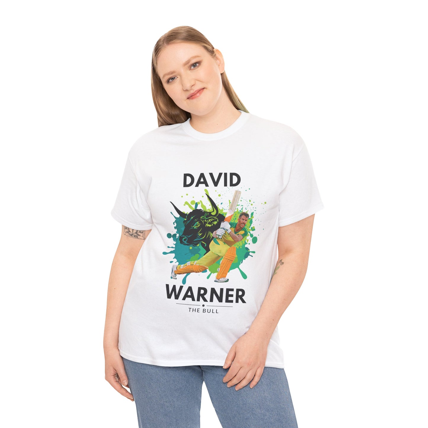 David Warner - The Bull - Unisex Heavy Cotton Tee