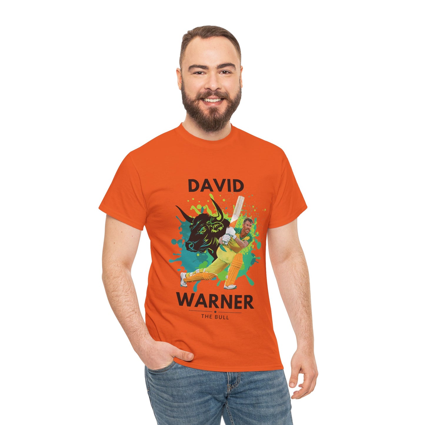 David Warner - The Bull - Unisex Heavy Cotton Tee