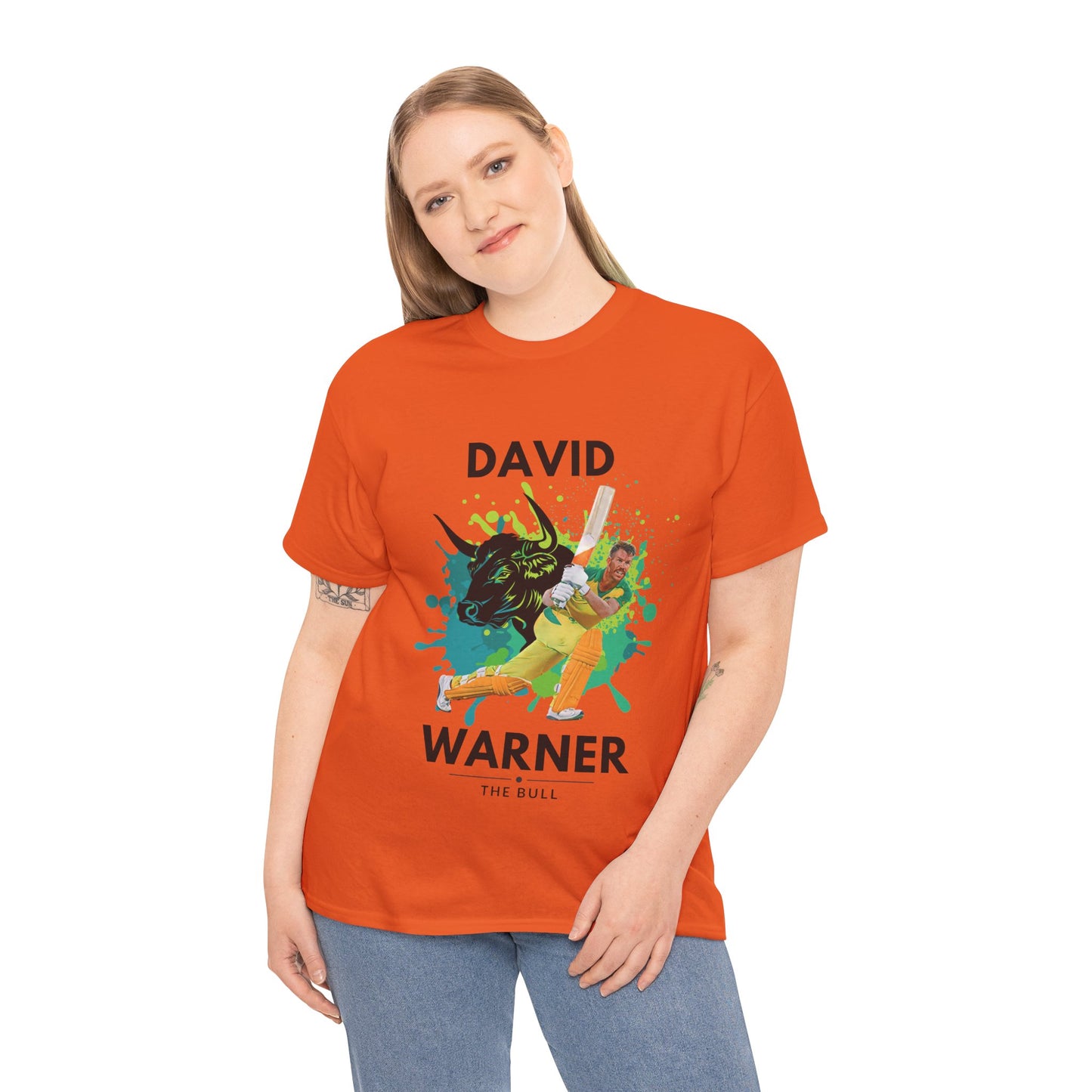 David Warner - The Bull - Unisex Heavy Cotton Tee