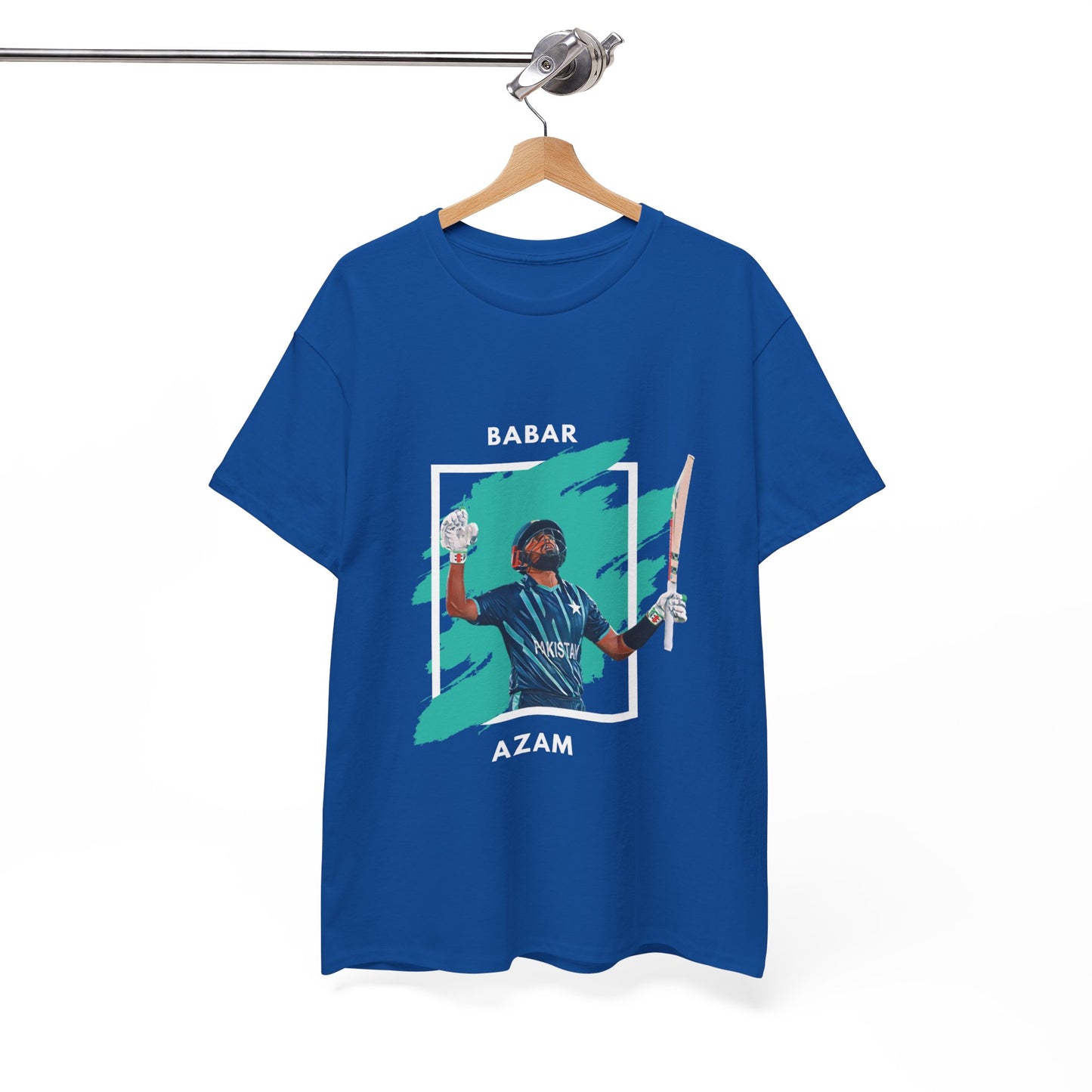 Babar Azam - Brushstroke frame - Unisex Heavy Cotton Tee