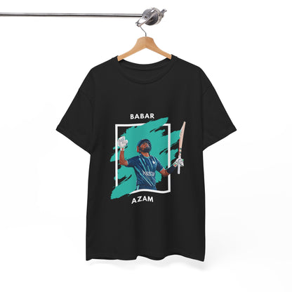 Babar Azam - Brushstroke frame - Unisex Heavy Cotton Tee