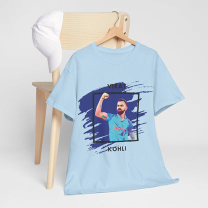 Virat Kohli - Brushstroke frame - Unisex Heavy Cotton Tee