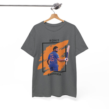 Rohit Sharma - Brushstroke frame - Unisex Heavy Cotton Tee