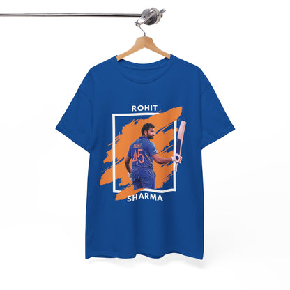 Rohit Sharma - Brushstroke frame - Unisex Heavy Cotton Tee