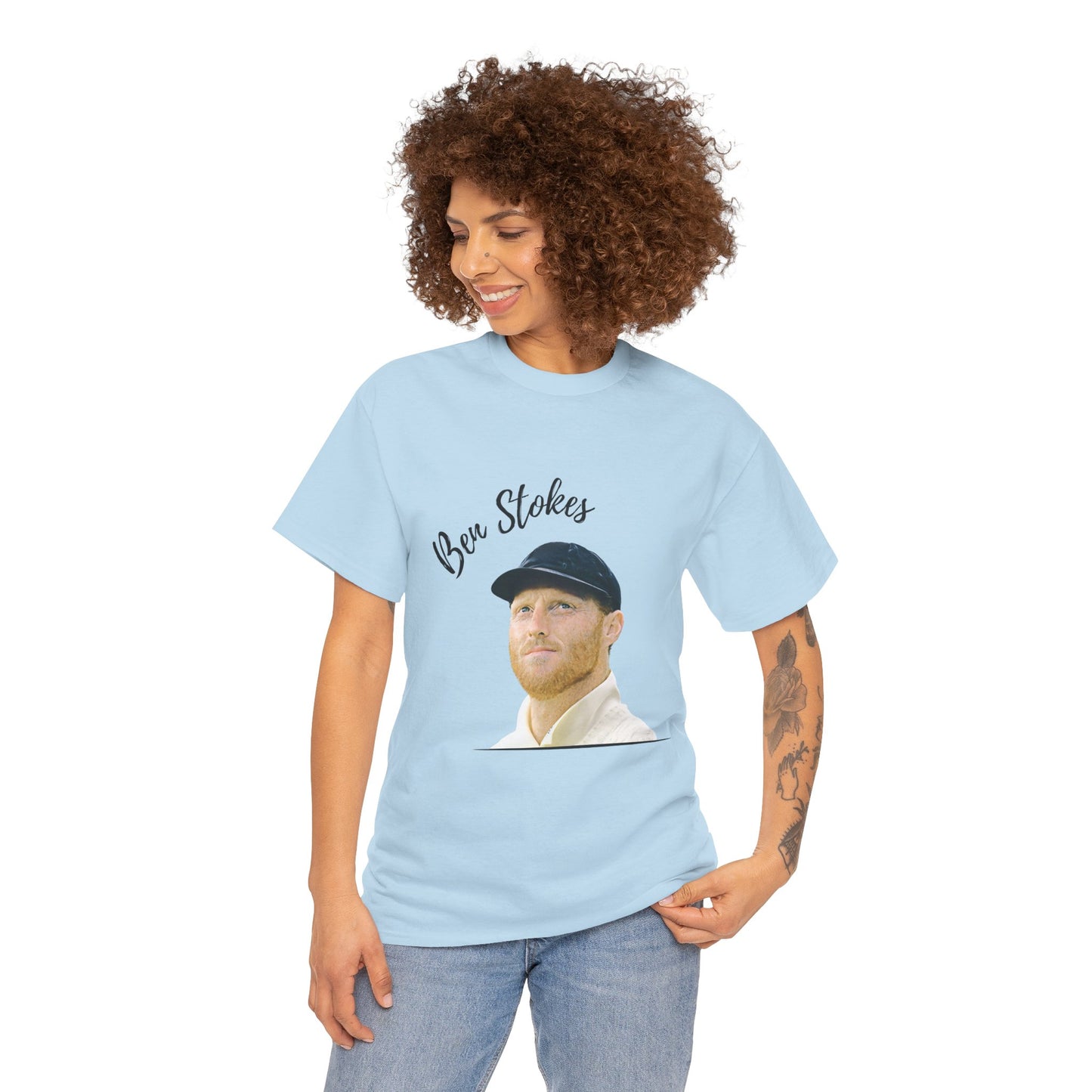 Ben Stokes - Portrait - Unisex Heavy Cotton Tee