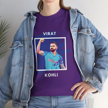 Virat Kohli - Brushstroke frame - Unisex Heavy Cotton Tee