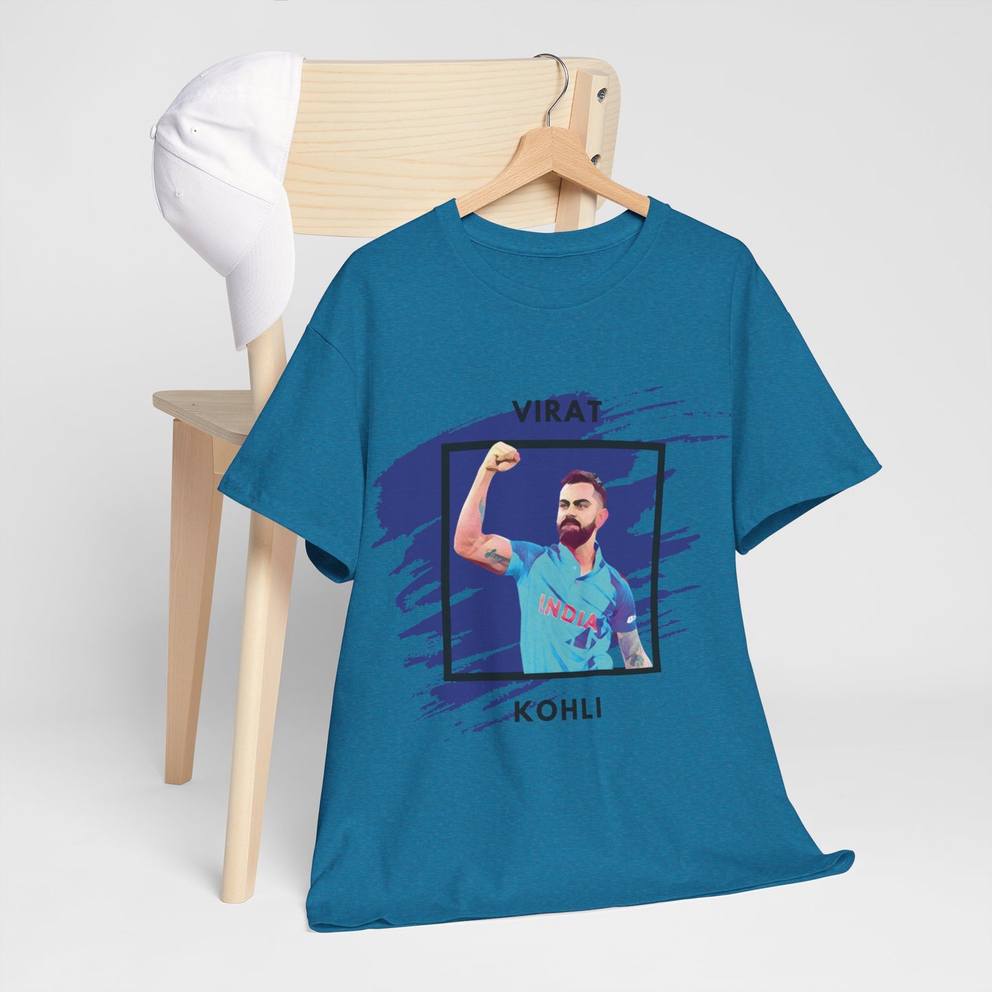 Virat Kohli - Brushstroke frame - Unisex Heavy Cotton Tee