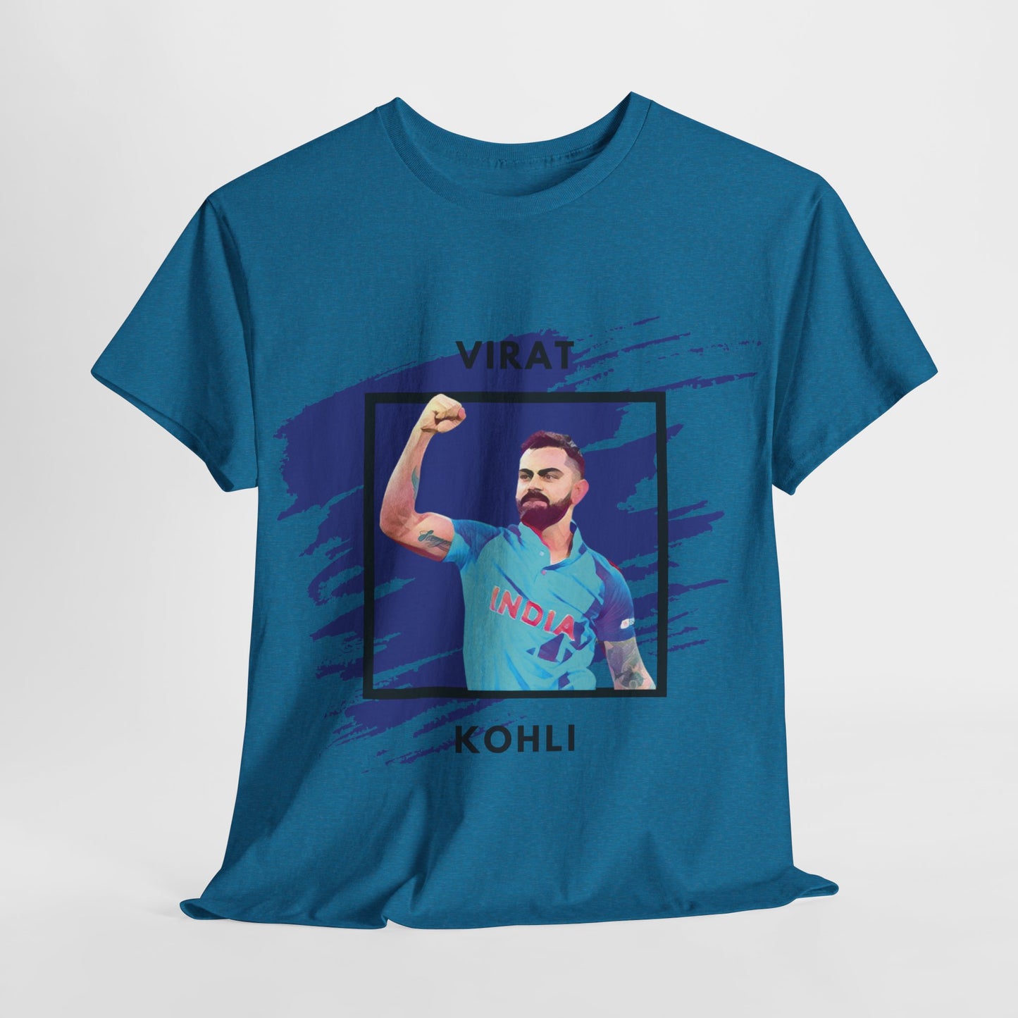 Virat Kohli - Brushstroke frame - Unisex Heavy Cotton Tee