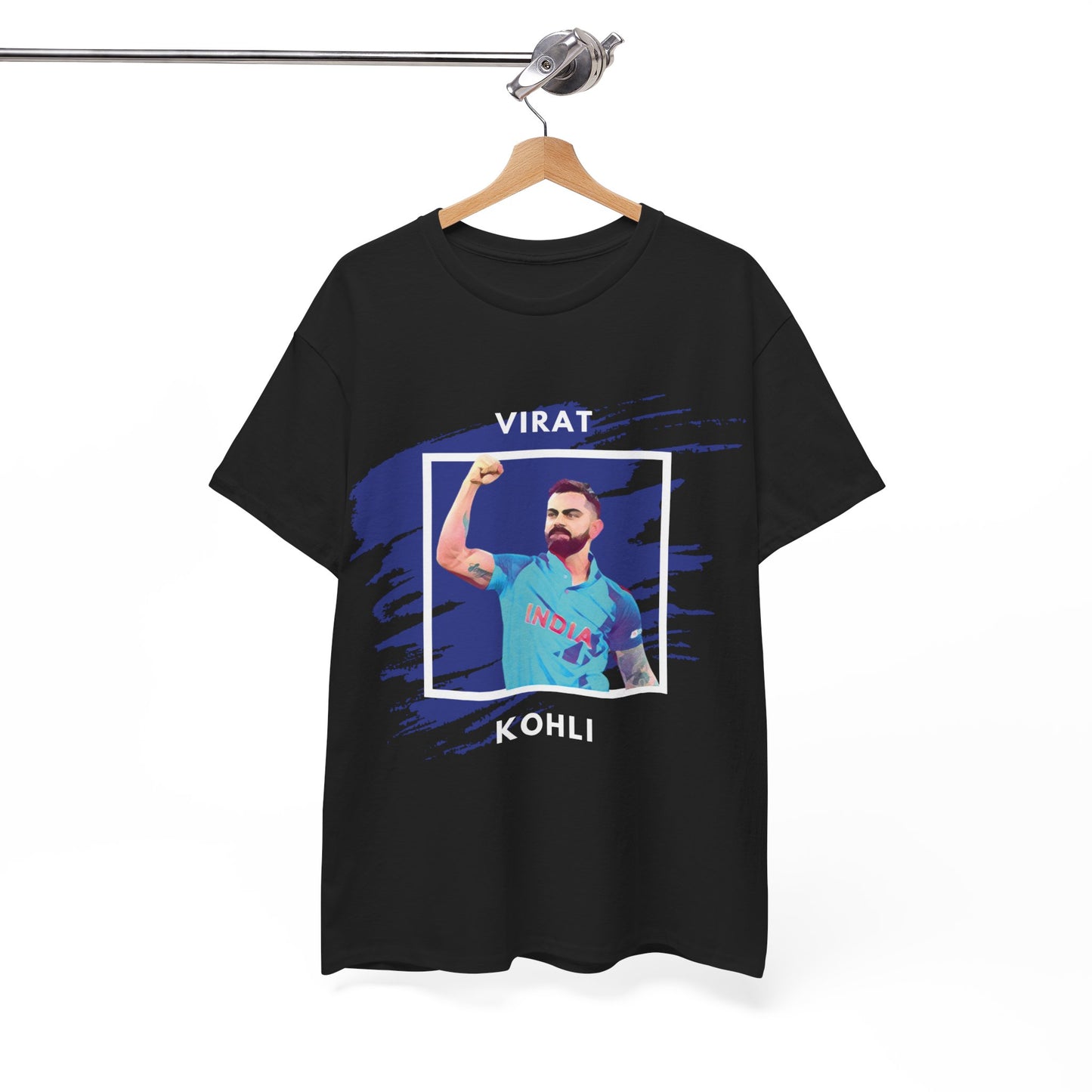 Virat Kohli - Brushstroke frame - Unisex Heavy Cotton Tee