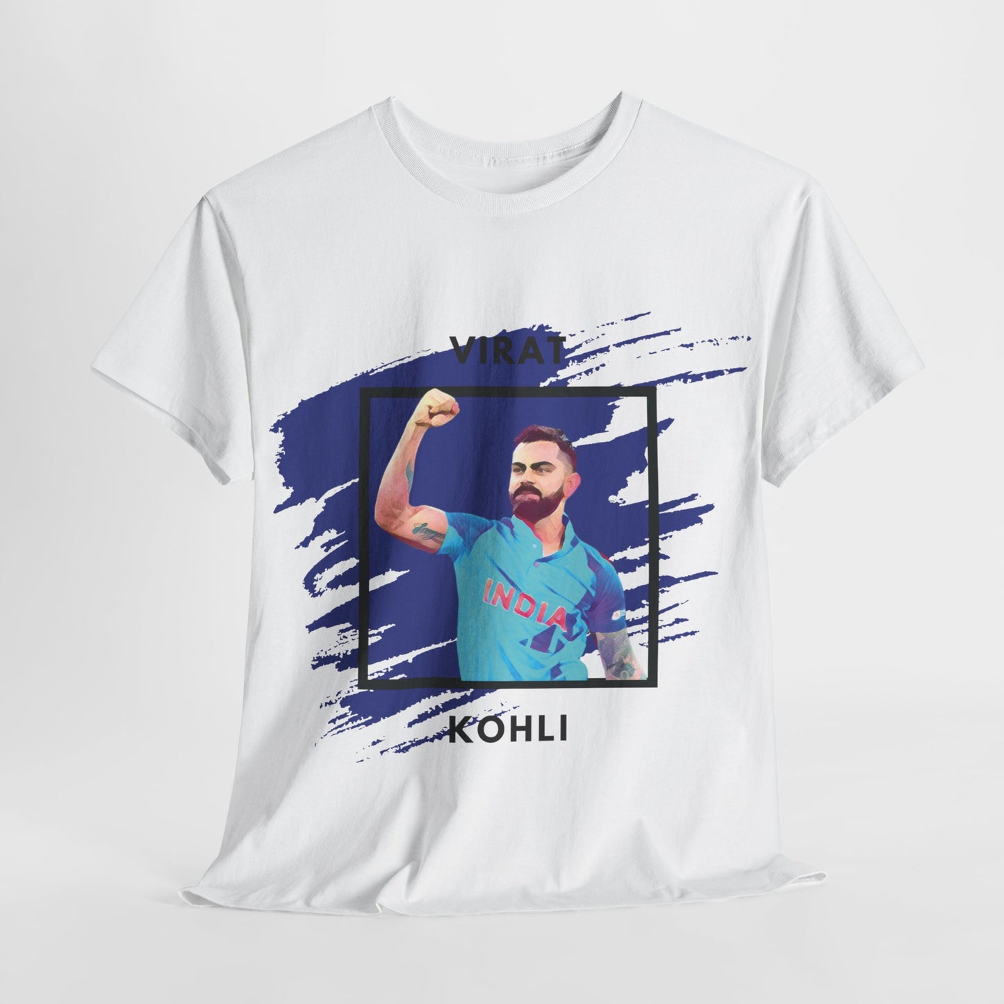 Virat Kohli - Brushstroke frame - Unisex Heavy Cotton Tee