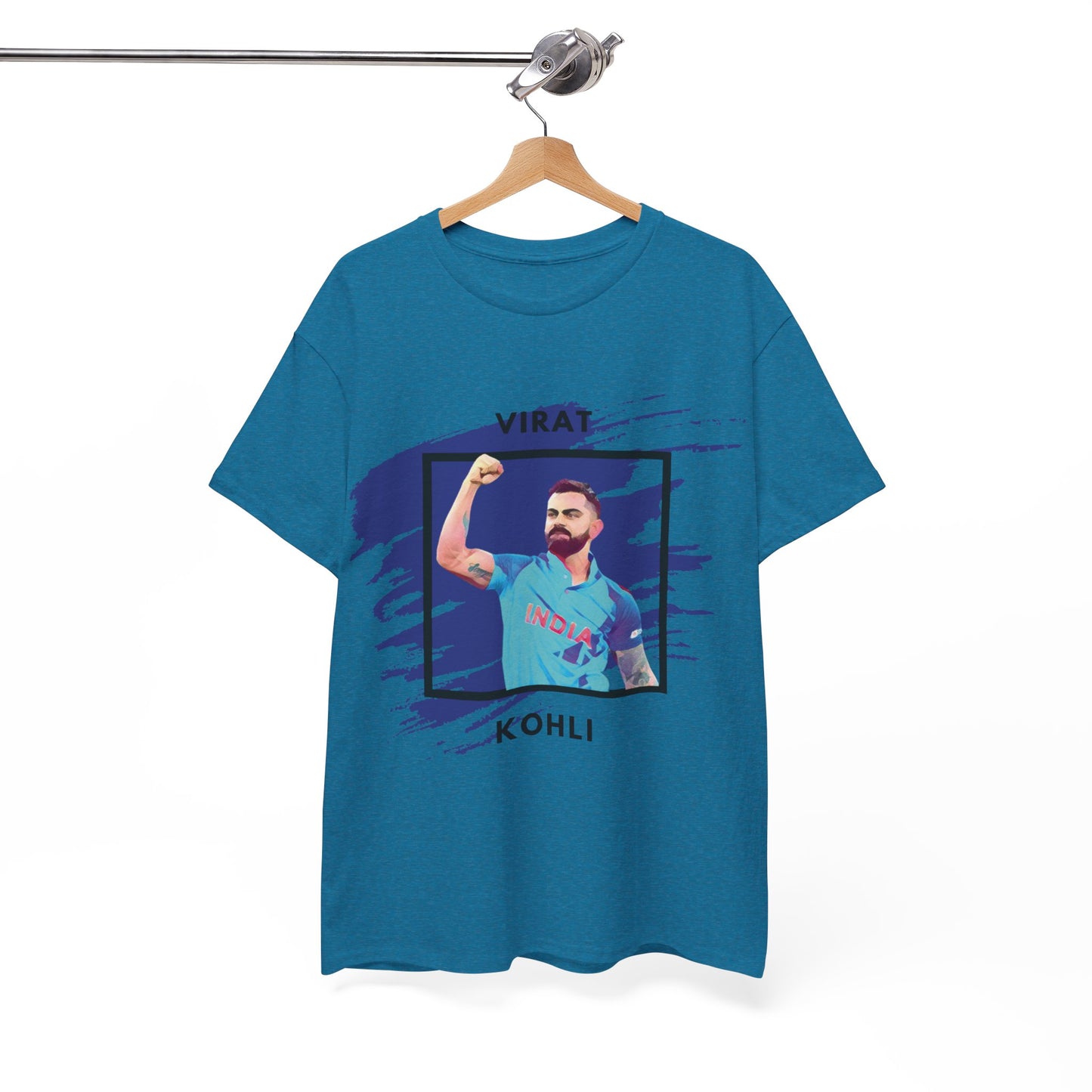 Virat Kohli - Brushstroke frame - Unisex Heavy Cotton Tee