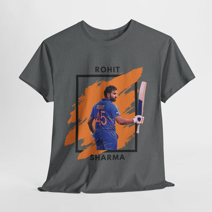 Rohit Sharma - Brushstroke frame - Unisex Heavy Cotton Tee