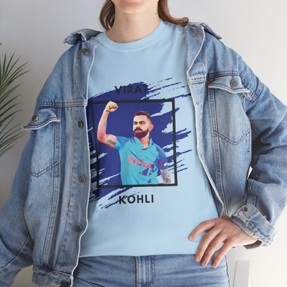 Virat Kohli - Brushstroke frame - Unisex Heavy Cotton Tee