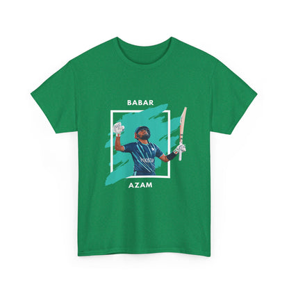 Babar Azam - Brushstroke frame - Unisex Heavy Cotton Tee