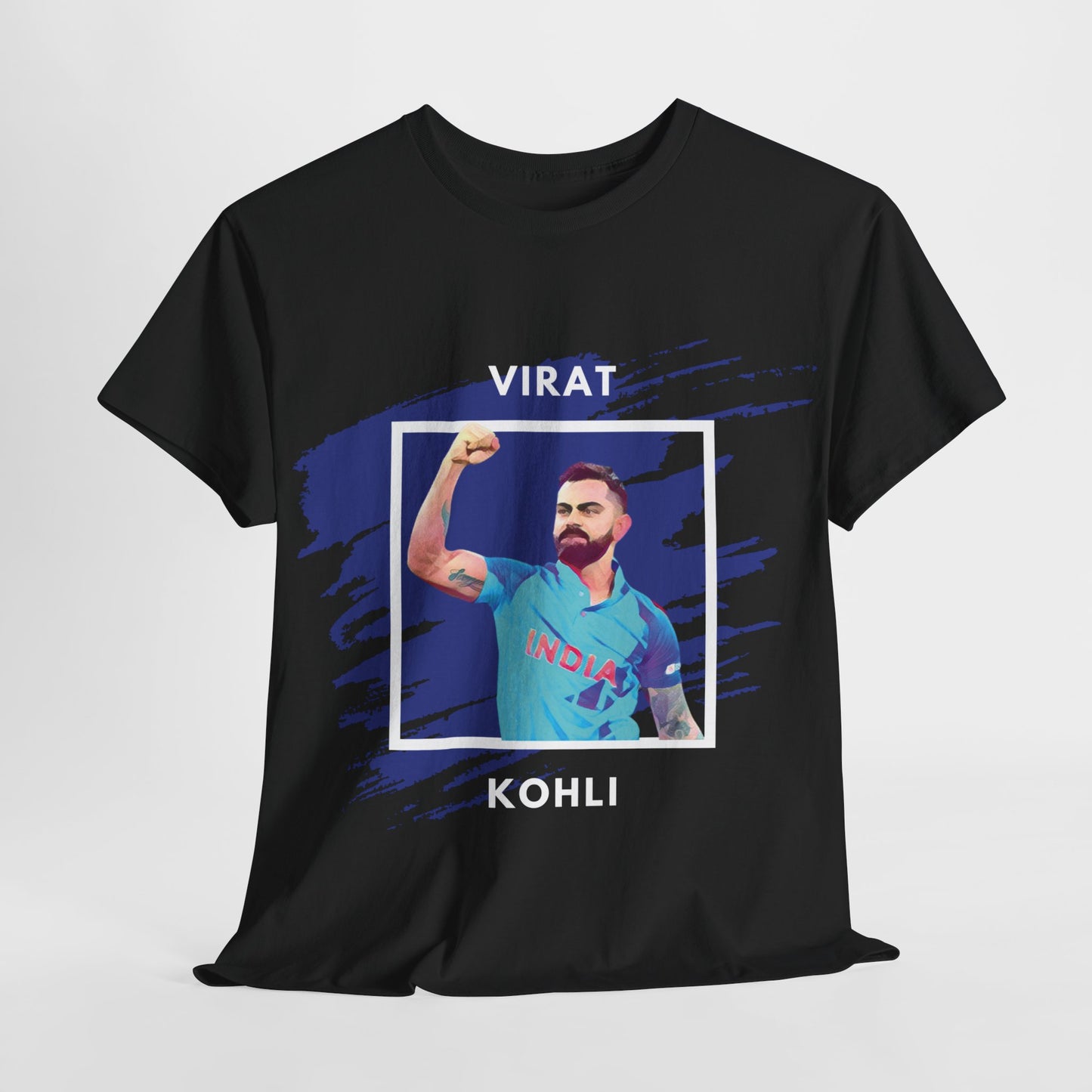 Virat Kohli - Brushstroke frame - Unisex Heavy Cotton Tee