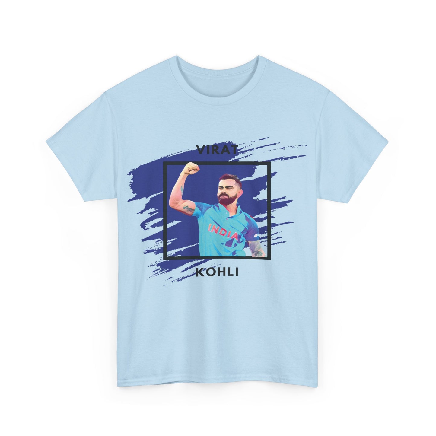 Virat Kohli - Brushstroke frame - Unisex Heavy Cotton Tee