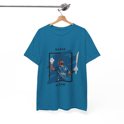 Babar Azam - Brushstroke frame - Unisex Heavy Cotton Tee