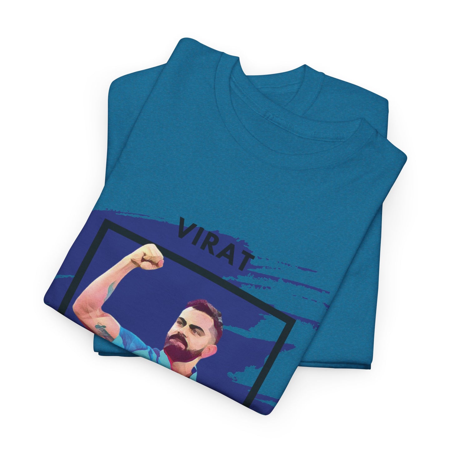 Virat Kohli - Brushstroke frame - Unisex Heavy Cotton Tee