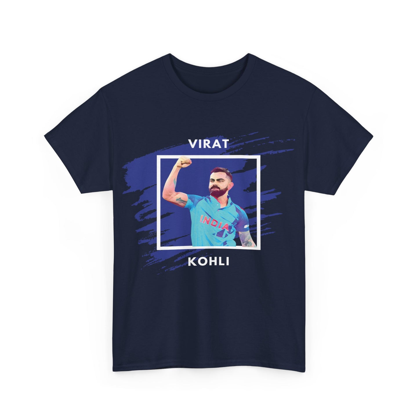 Virat Kohli - Brushstroke frame - Unisex Heavy Cotton Tee