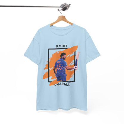 Rohit Sharma - Brushstroke frame - Unisex Heavy Cotton Tee