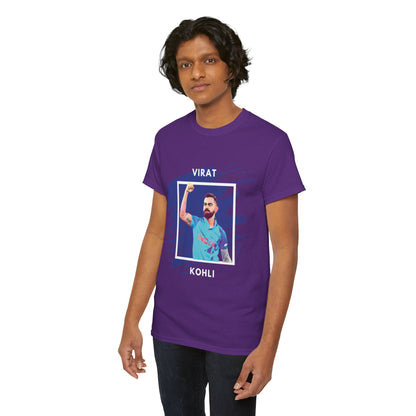 Virat Kohli - Brushstroke frame - Unisex Heavy Cotton Tee