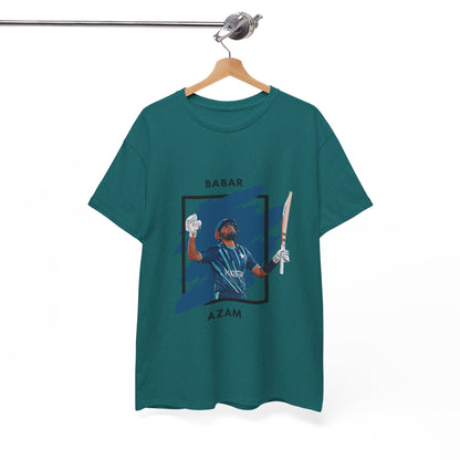 Babar Azam - Brushstroke frame - Unisex Heavy Cotton Tee