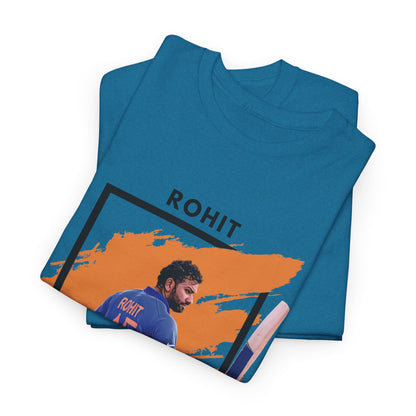 Rohit Sharma - Brushstroke frame - Unisex Heavy Cotton Tee