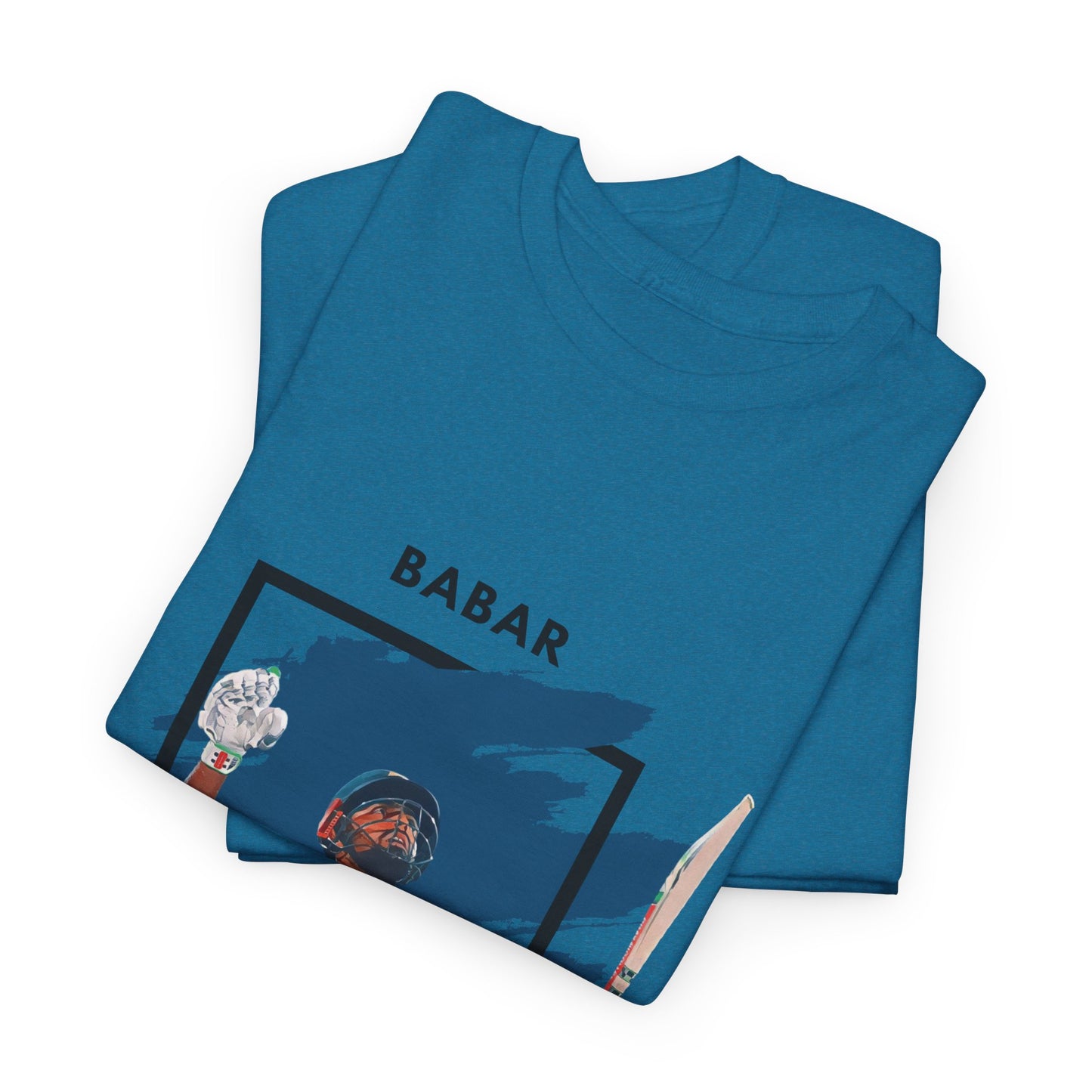 Babar Azam - Brushstroke frame - Unisex Heavy Cotton Tee