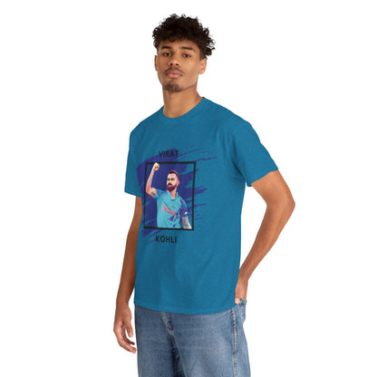 Virat Kohli - Brushstroke frame - Unisex Heavy Cotton Tee