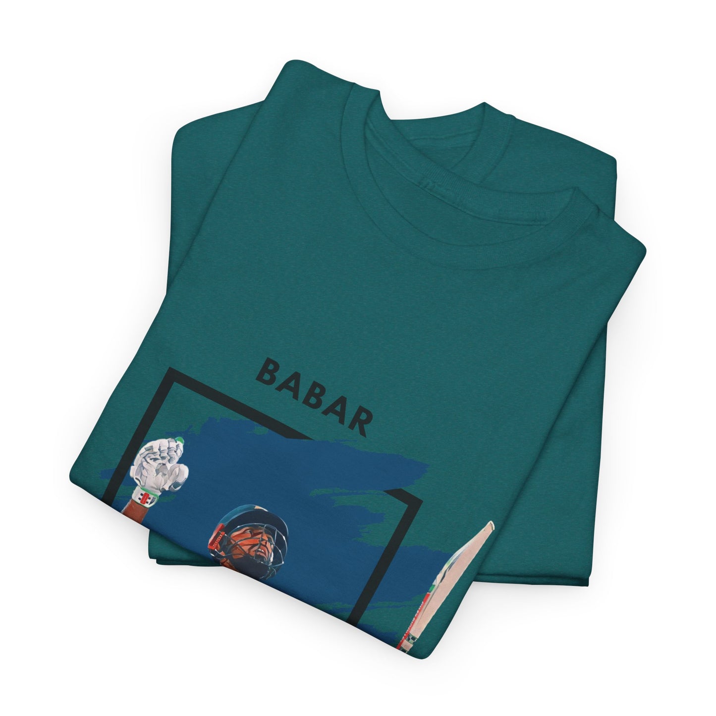 Babar Azam - Brushstroke frame - Unisex Heavy Cotton Tee