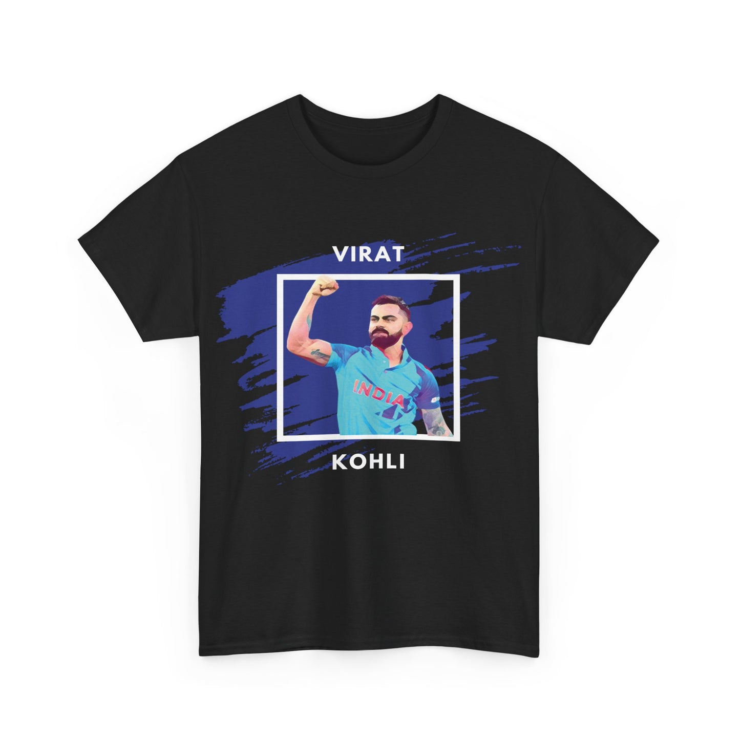 Virat Kohli - Brushstroke frame - Unisex Heavy Cotton Tee