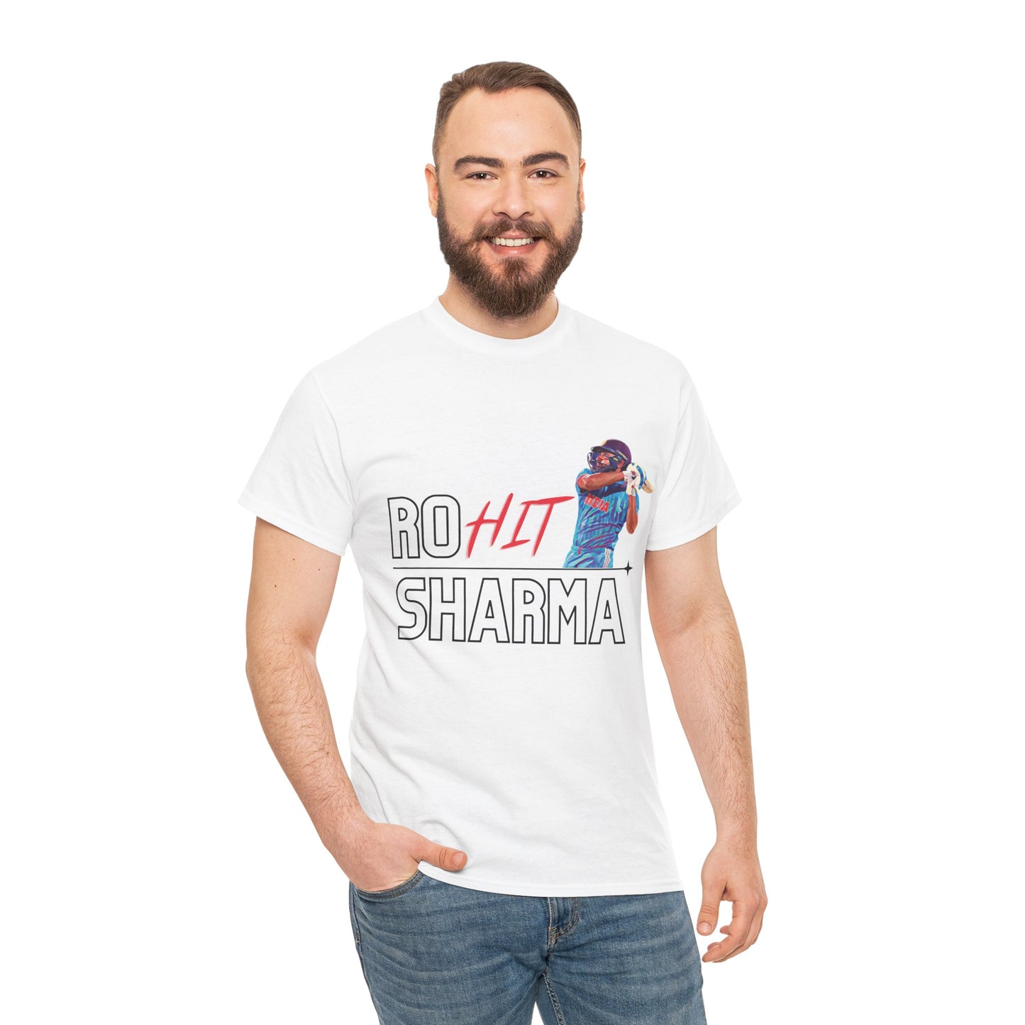 Ro-HIT Sharma - Unisex Heavy Cotton Tee