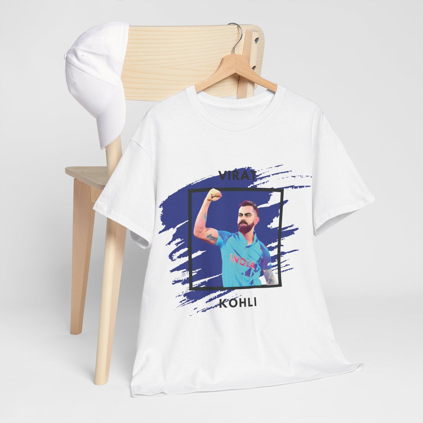 Virat Kohli - Brushstroke frame - Unisex Heavy Cotton Tee