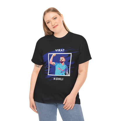 Virat Kohli - Brushstroke frame - Unisex Heavy Cotton Tee