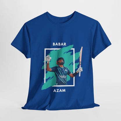 Babar Azam - Brushstroke frame - Unisex Heavy Cotton Tee