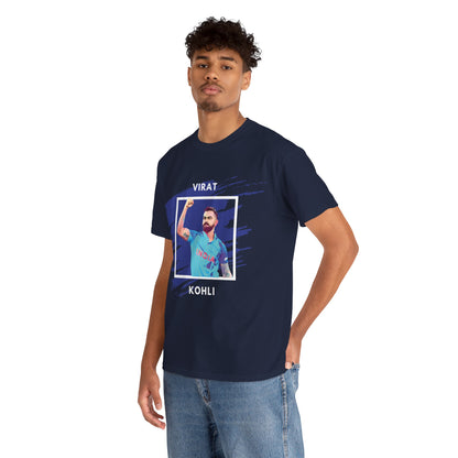 Virat Kohli - Brushstroke frame - Unisex Heavy Cotton Tee