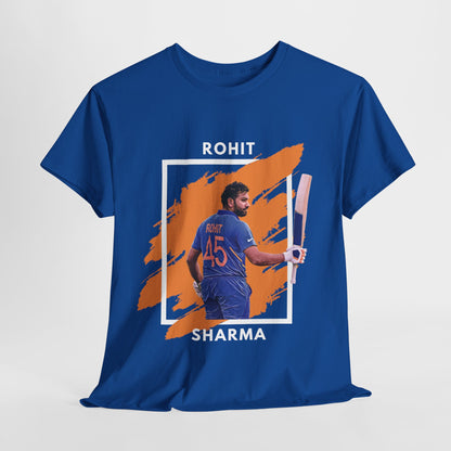 Rohit Sharma - Brushstroke frame - Unisex Heavy Cotton Tee