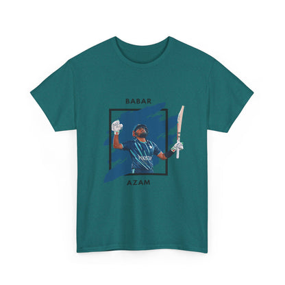 Babar Azam - Brushstroke frame - Unisex Heavy Cotton Tee